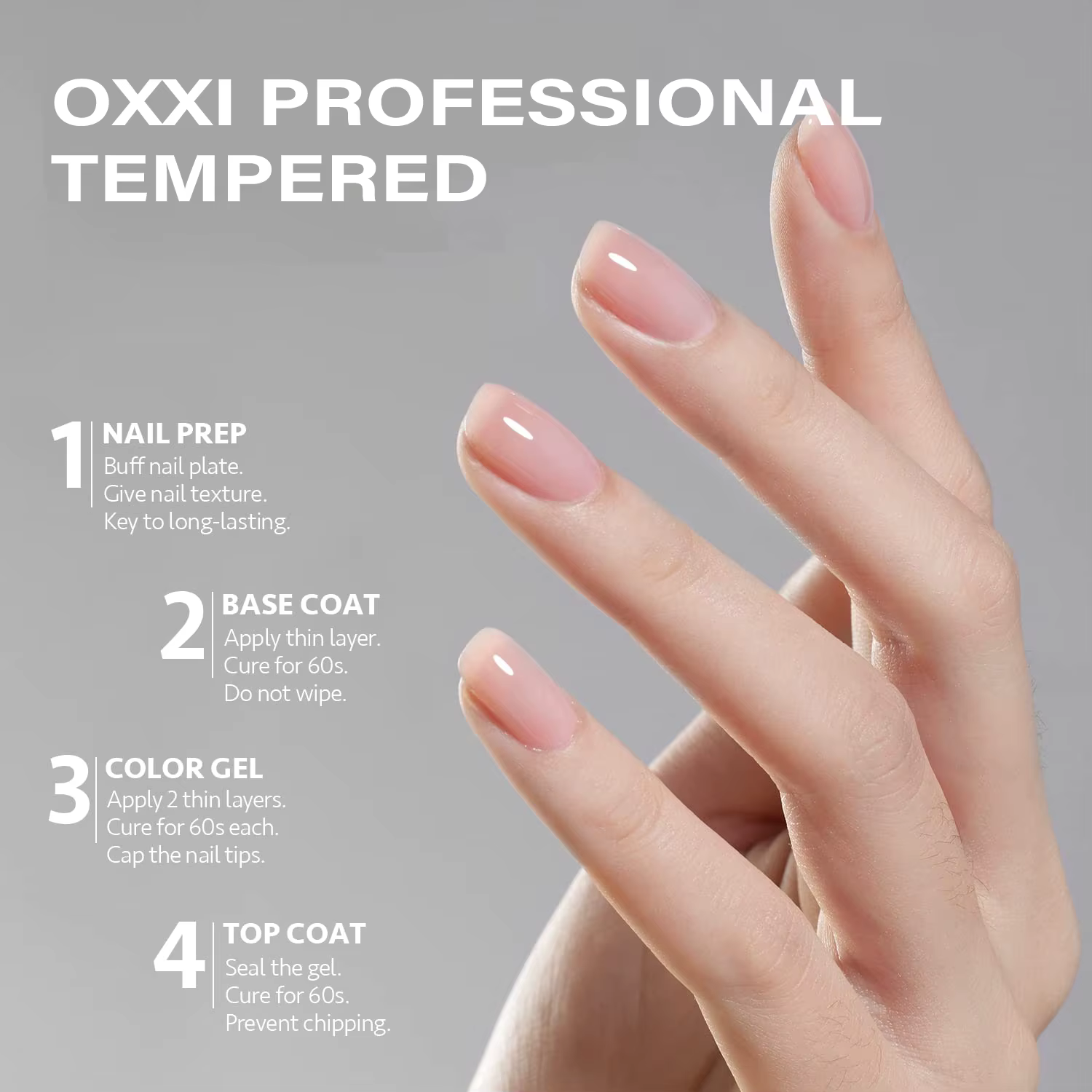 OXXI – Gel de Base en caoutchouc professionnel