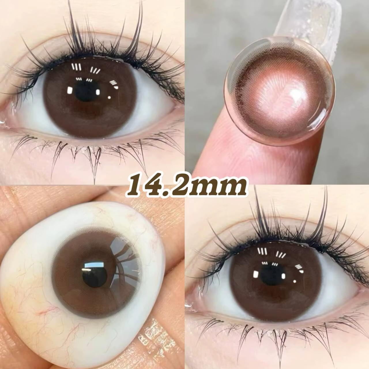 Lentilles de couleur pour les yeux rose