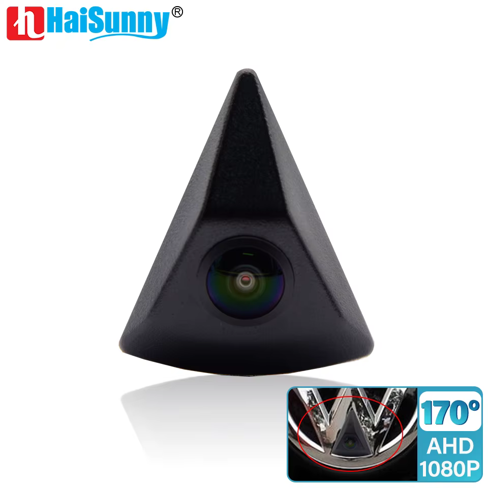 Caméra de vue avant HD pour VW T5 Passat Golf 5 6 mk7 Polo T6 Touran Jetta CC Touareg Beetle Transporter AHD 1080P Fisheye