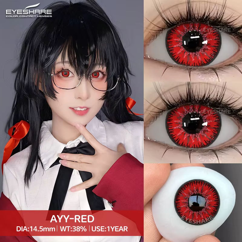 EYESHARE 1 paire de lentilles de Contact de couleur pour les yeux Anime Cosplay