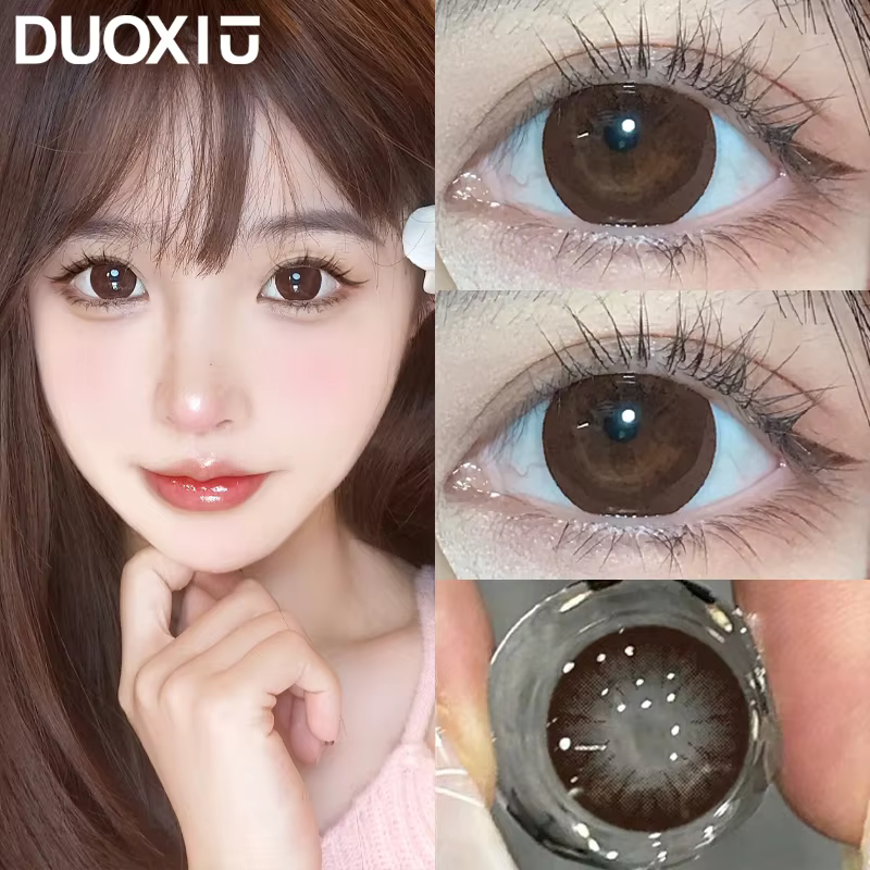 DUOXIU 1 paire de lentilles de Contact de couleur mode coréenne grands yeux