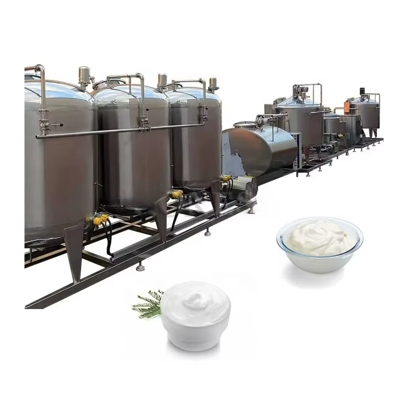 Machine à yaourt grecque personnalisée en acier inoxydable de qualité alimentaire, outil de fabrication de yaourt grec, modèle complet de ligne de Production de yaourt