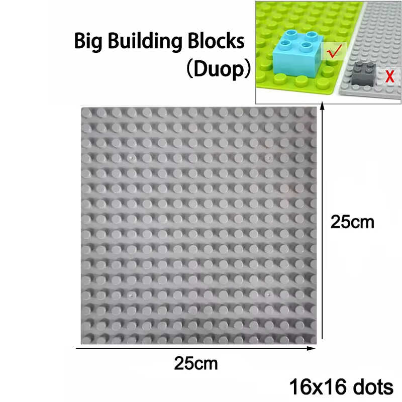 Plaque de Base classique 50X50 32X32 16X32 16X16 points blocs de Construction briques plaques de Base bricolage bloc de panneau en plastique Construction brique jouet