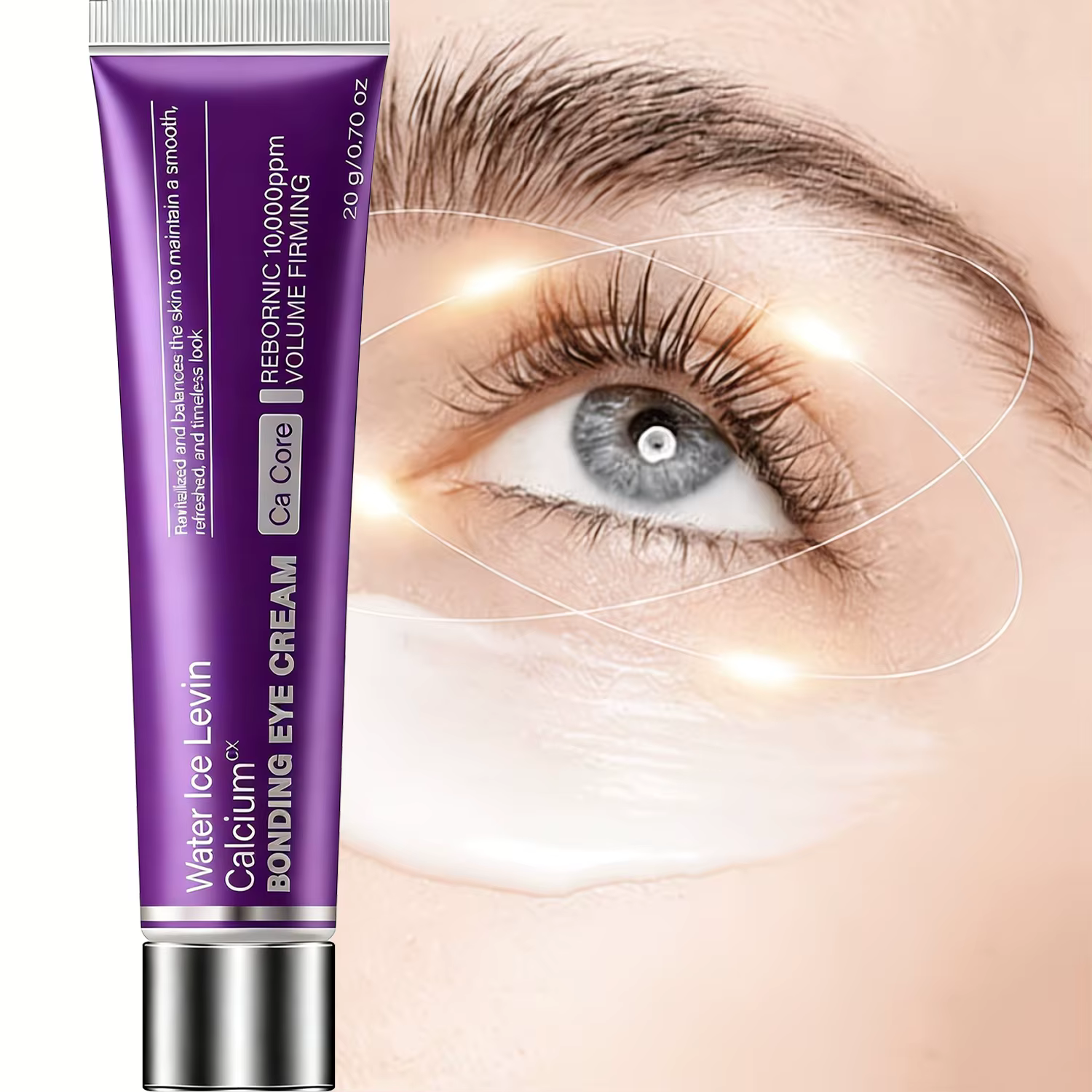 Water ice levin Crème Contour des Yeux au Rétinol Raffermissante Hydratante Anti-Âge à l'Acide Hyaluronique Collagène Volume Revivifiant