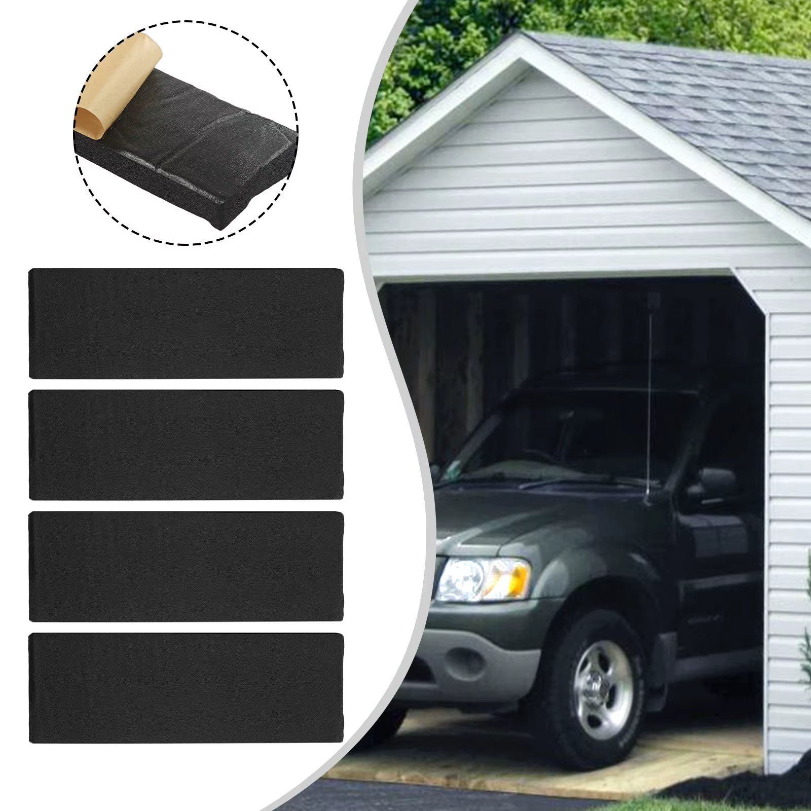 4 pièces ensemble Garage voiture porte protecteur mur coin pare-chocs garde bloc de mousse pour les espaces de stationnement entrepôts protéger les bosse et les rayures