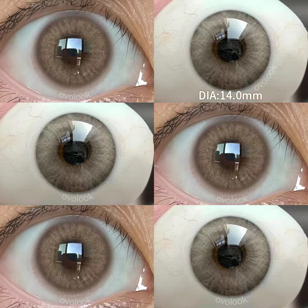 Lentilles de couleur pour les yeux rose