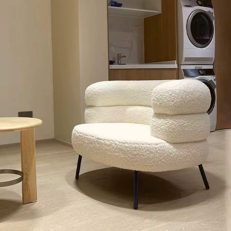 Chaises de salon simples, chaise de détente moderne et nordique, chaises au Design minimaliste et esthétique, chaise de commode mobile confortable