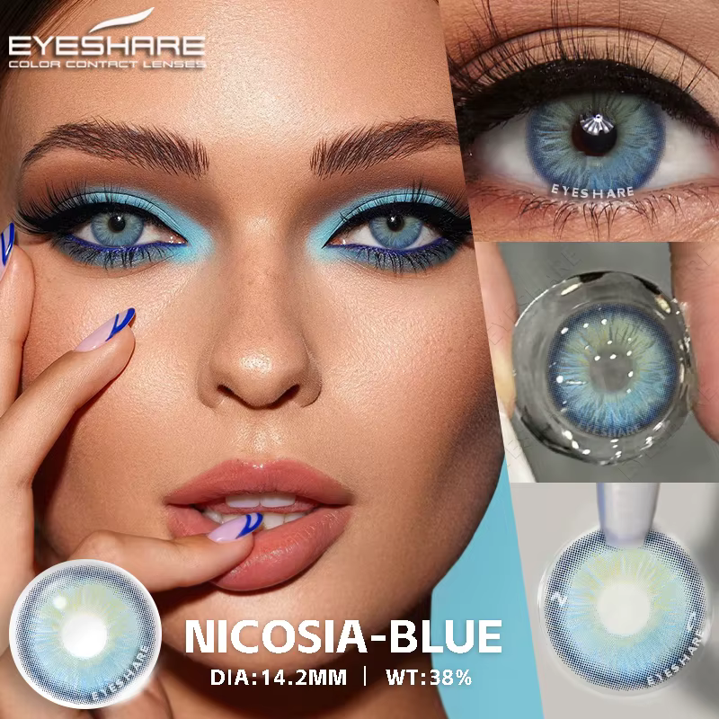 EYESHARE lentilles de contact mode yeux bleus