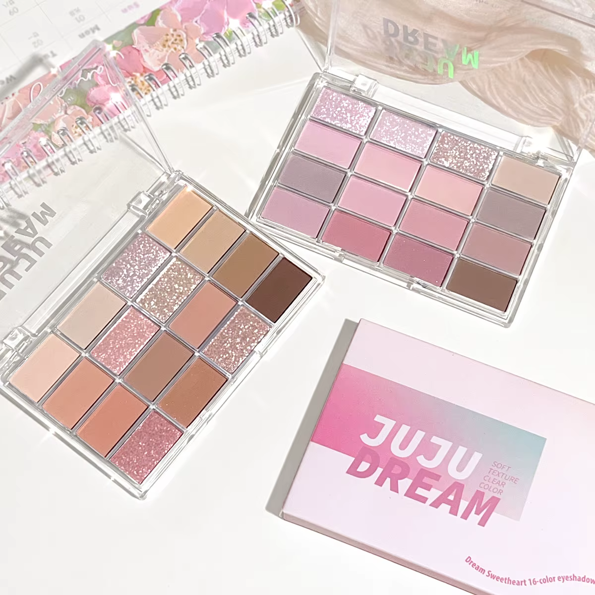 JUJU DREAM Palette de fards à paupières ton terre 16 couleurs