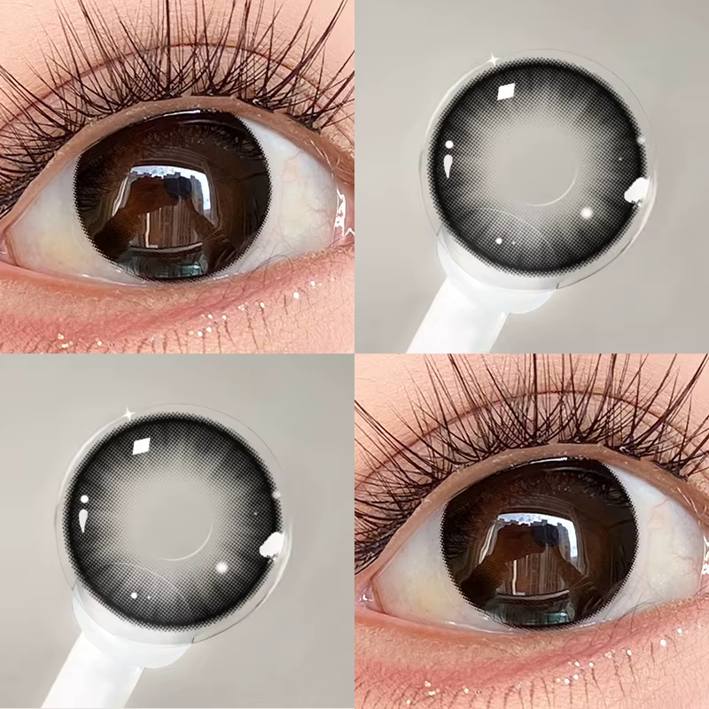OVOLOOK - Lot de 2 lentilles de contact colorées bleu cristal