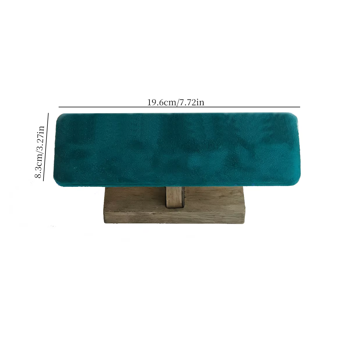 Présentoir à Bracelets en Velours Simple Couche, Support à Bijoux, Organisateur de Montres et Bracelets, Présentoir de Vitrine en Bois pour la Vente au Détail
