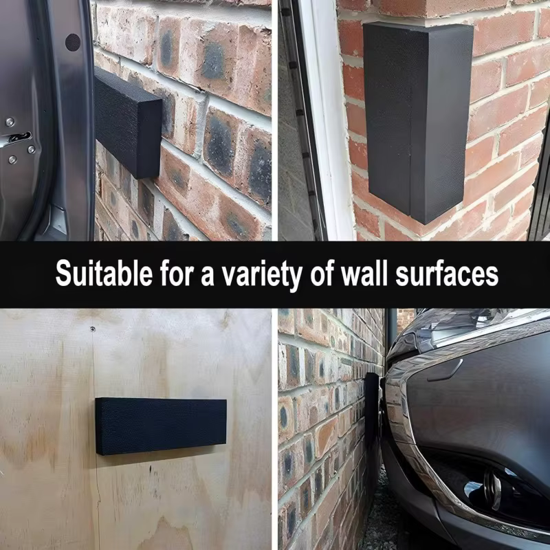 Lot de 4 protections murales pour garage, pare-chocs de porte de voiture, protection d'angle de mur, auto-adhésives, résistantes aux rayures et aux dommages