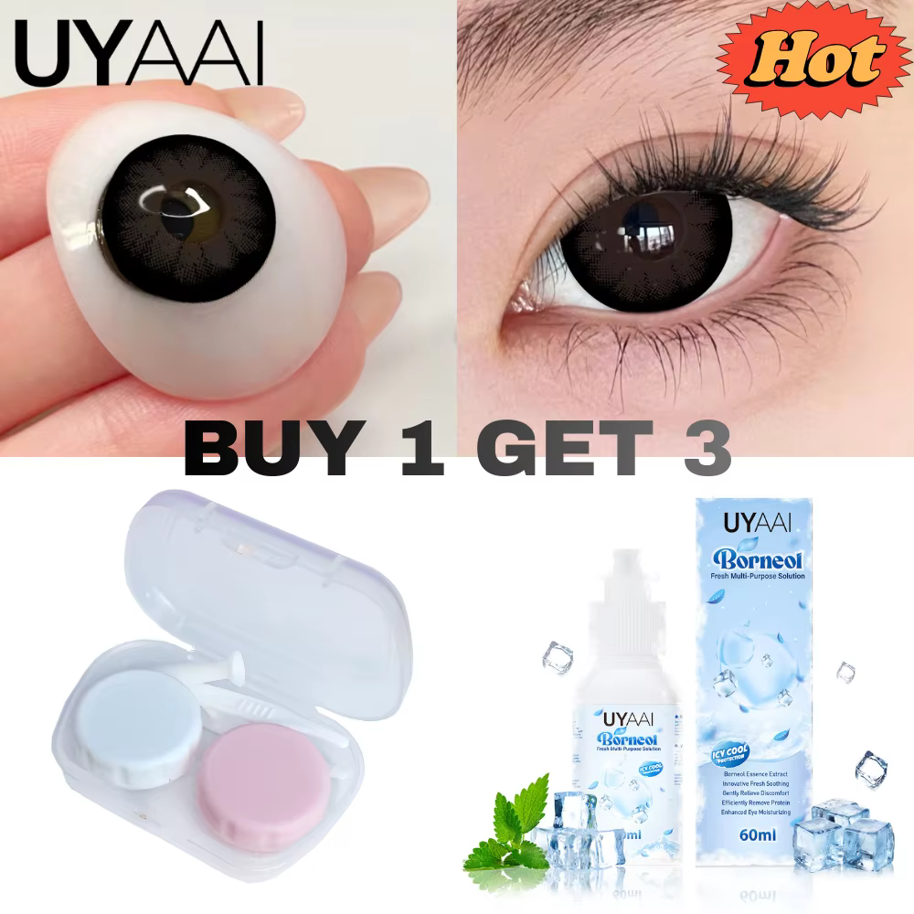 UYAAI – ensemble de lentilles de Contact noires Big EYE de 14.5mm de diamètre
