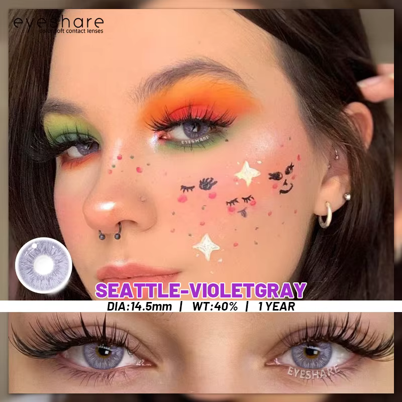 EYESHARE 1 paire de lentilles de contact de couleur pour les yeux contatos