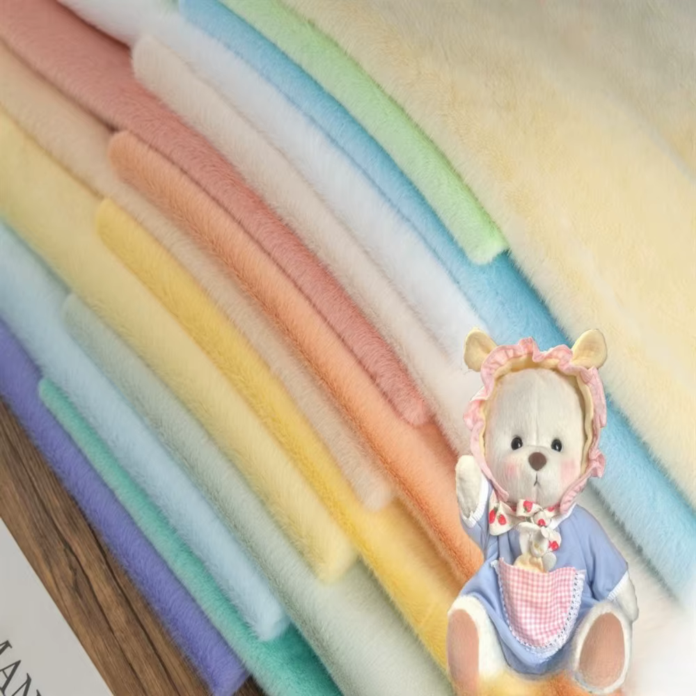 Tissu en fausse fourrure de vison de 5mm