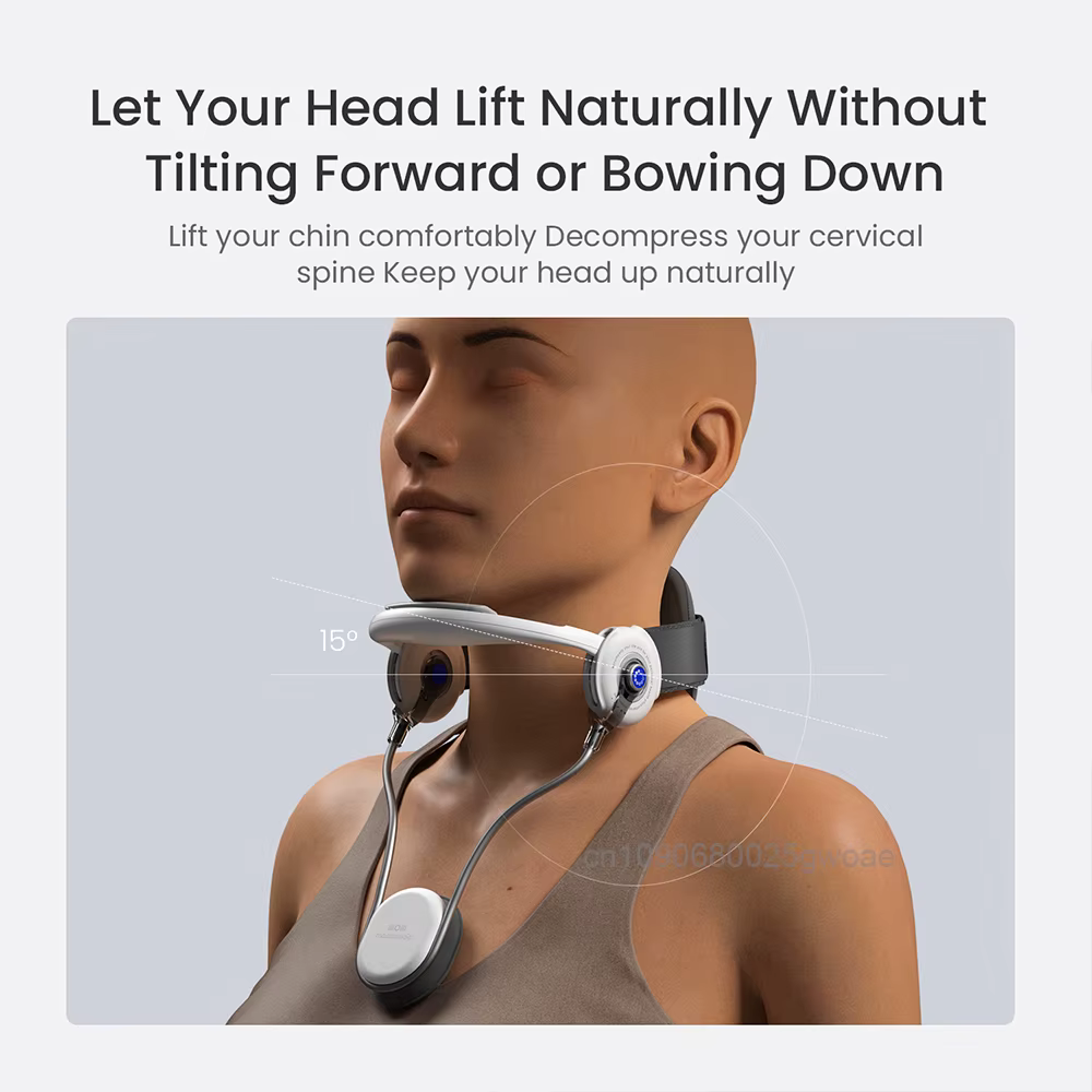 Civière de cou Traction cervicale prévient l'inclinaison avant du cou soulager la douleur chronique du cou et des épaules Posture correcte réglable