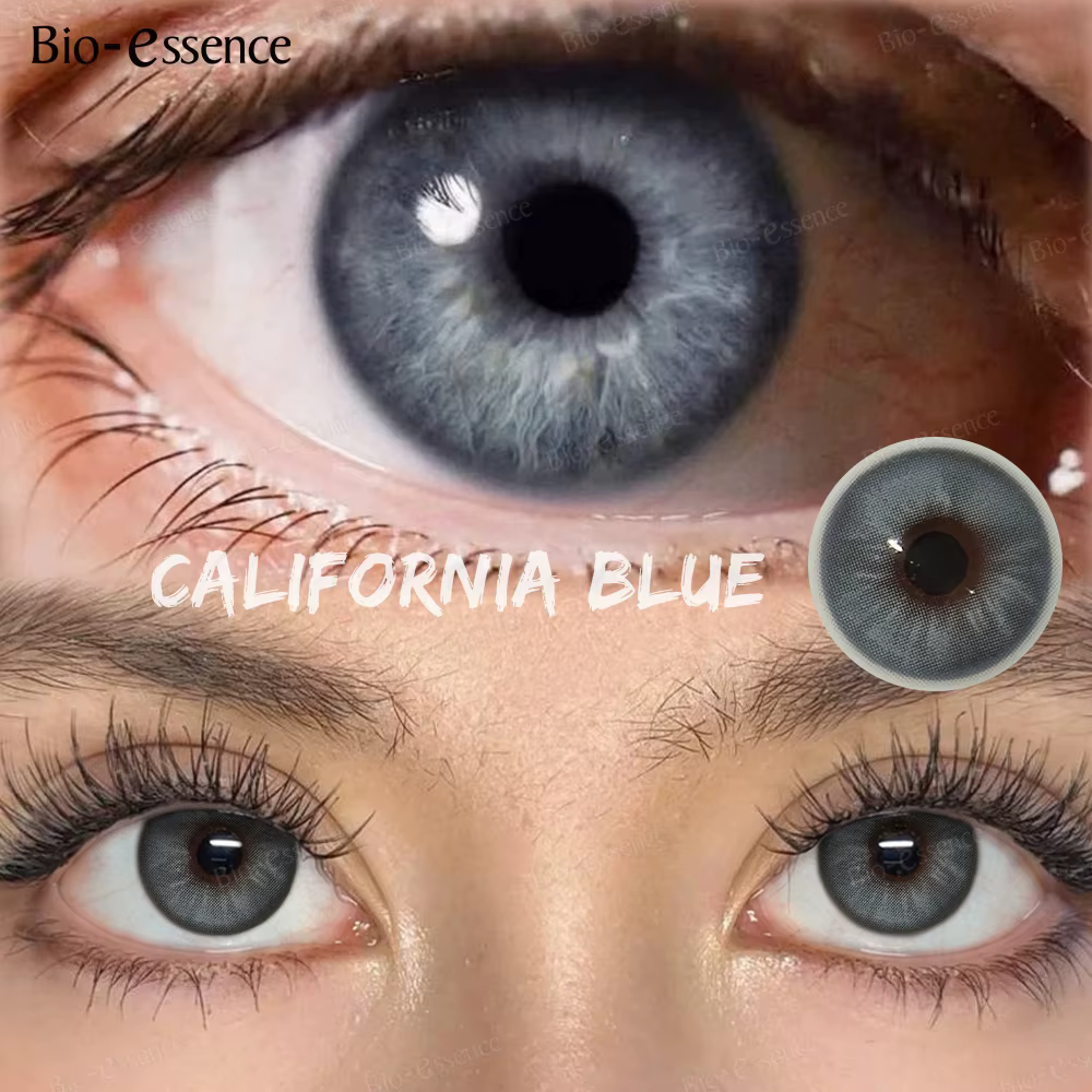 Lentilles de contact colorées grises Bio-essence pour les yeux