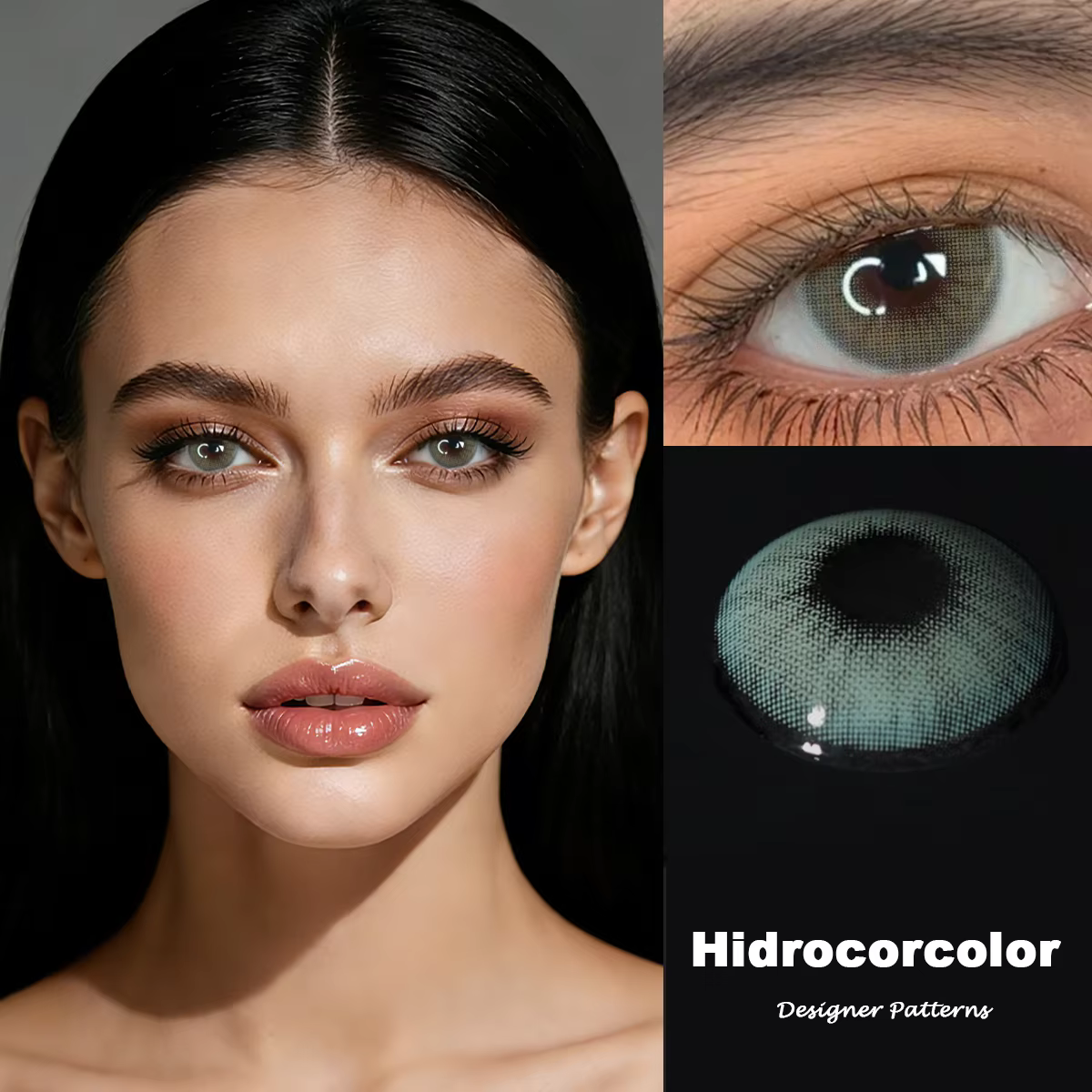 VISUASHOW Lentilles de contact colorées à usage semi-annuel pour maquillage quotidien
