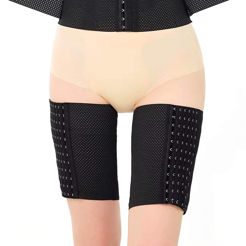 1 paire d'entraîneur de cuisses pour femmes, vêtement modelant, contrôle des jambes, amincissant, modelant le corps, bande cintrée, manchon de Compression des cuisses