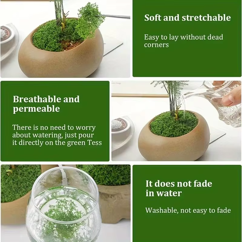 50g vert fausse mousse bricolage artisanat herbe mousse artificielle Faux mousse conservée plante verte maison chambre jardin décor paysage fausse herbe