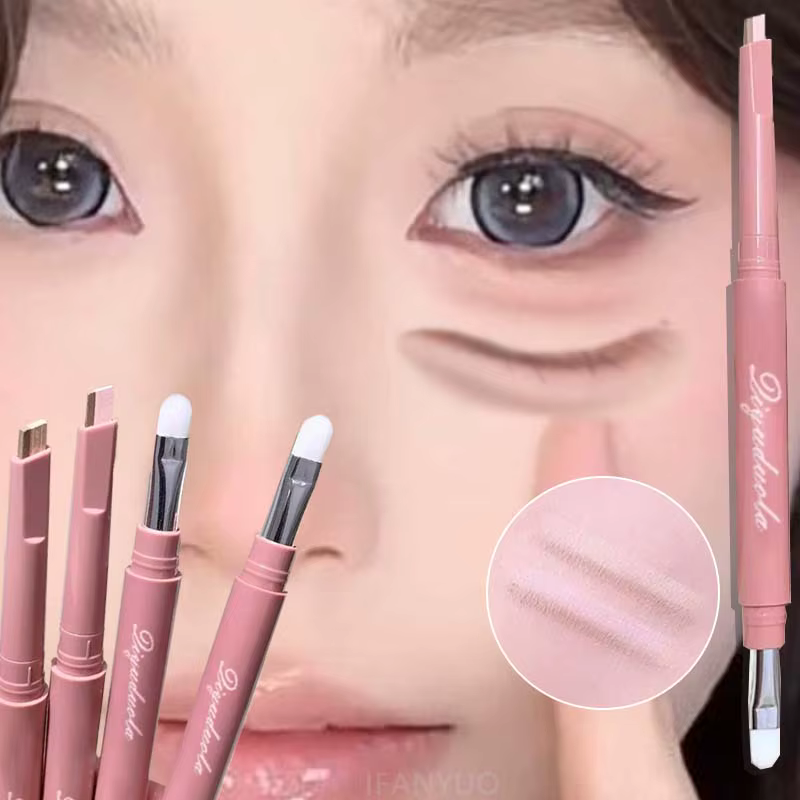 Aegyo Sal crayon éclaircissant imperméable naturel double couleur couché ver à soie sous les yeux surligneur ombre