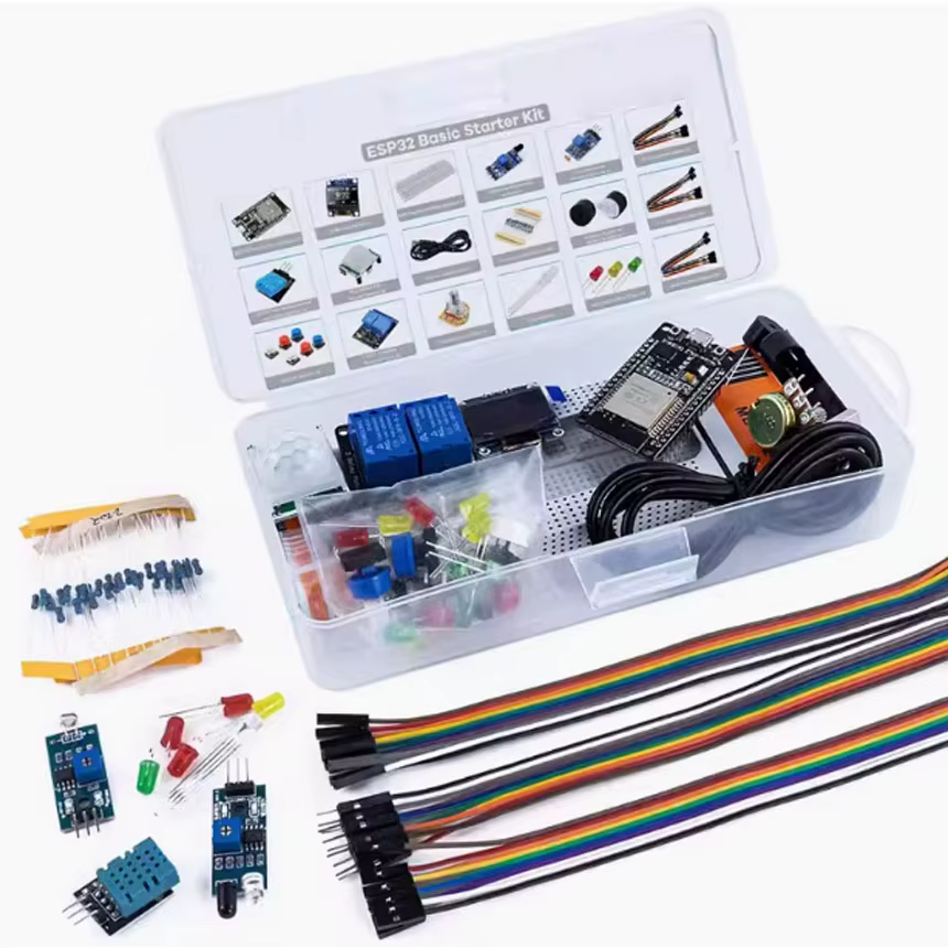Kit de créateur pour projets Kit de démarrage pour kit esp32 développement ESP-32S kit de développement WIFI Kit de démarrage de base de carte