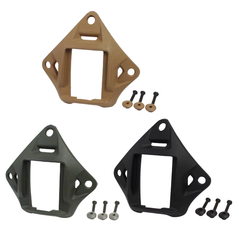 Adaptateur Base pour casque tactique NVG, carénage avec 3 trous en d'aluminium, Base NVG pour casques NVG