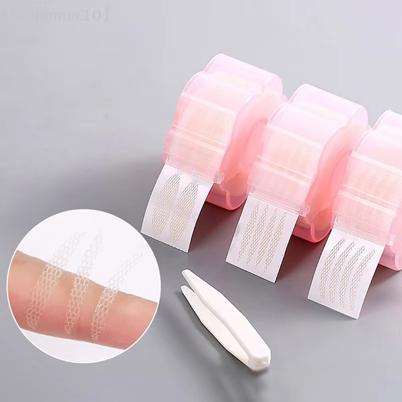 【SSummer10】360 pièces de bandes adhésives transparentes gris beige pour paupières - Autocollants invisibles pour yeux