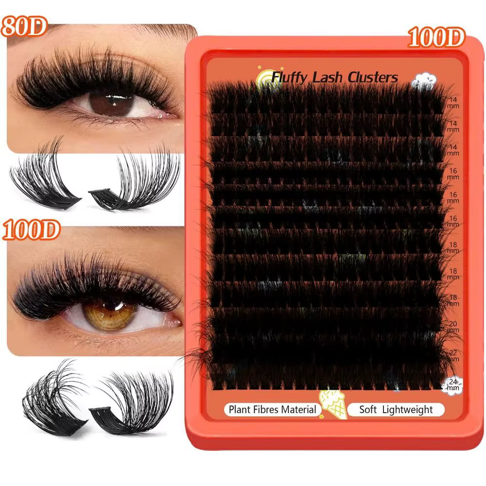 Faux cils 100D, style volume 3D