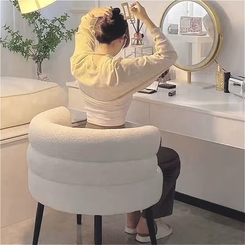 Chaises de salon simples, chaise de détente moderne et nordique, chaises au Design minimaliste et esthétique, chaise de commode mobile confortable
