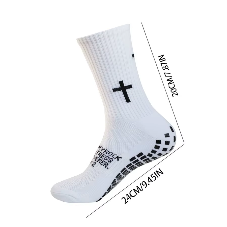 Chaussettes de sport de football à séchage rapide, absorbant la transpiration, antidérapantes, mi-mollet, respirantes, avec fond en tissu éponge épais, pour l'équitation, le tennis et l'entraînement