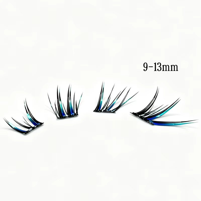 Cils Manga Colorés Inclinés Mixiaohe avec Queue Relevée et Allongée