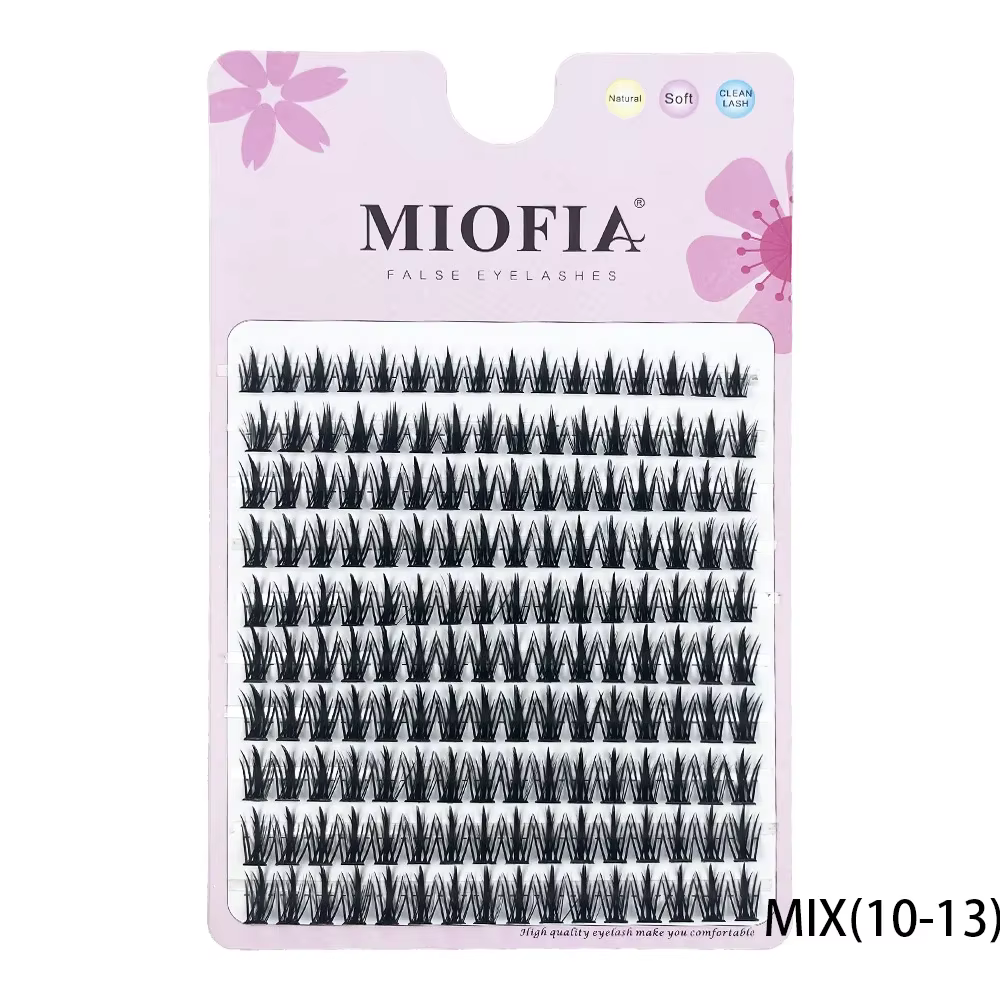 1 Boîte/160 Bouquets de Cils en Vison Naturels 3D Russes
