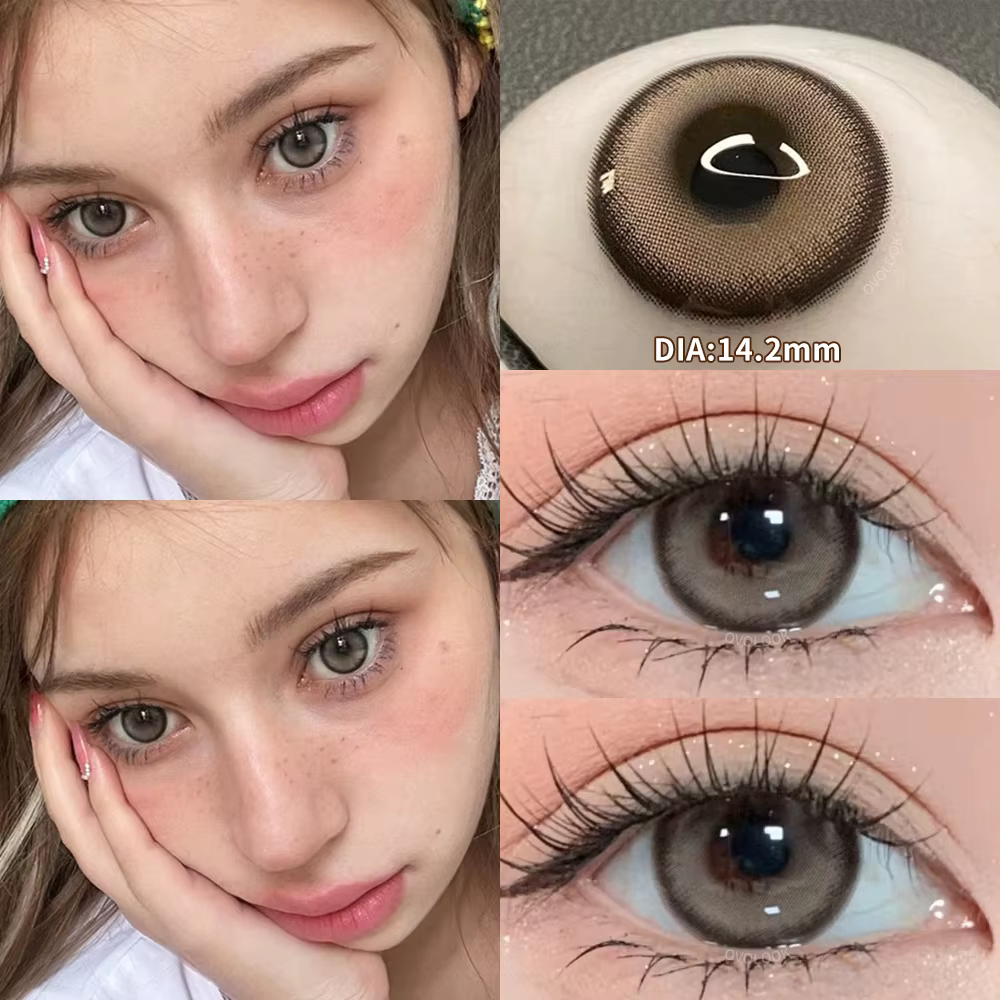 1Pair les délinquants Lentilles de contact colorées pour les yeux Myopie