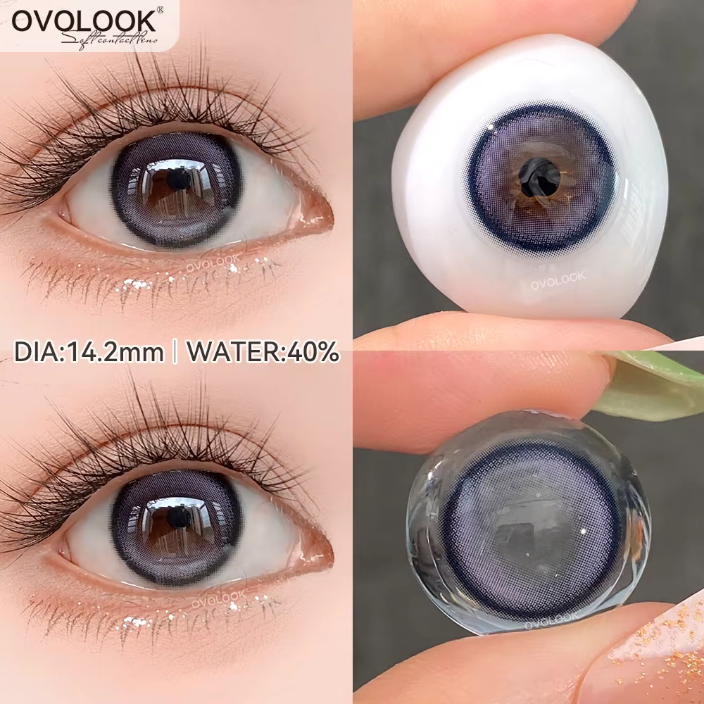 1 paire (2 pièces) de lentilles de contact colorées pour les yeux
