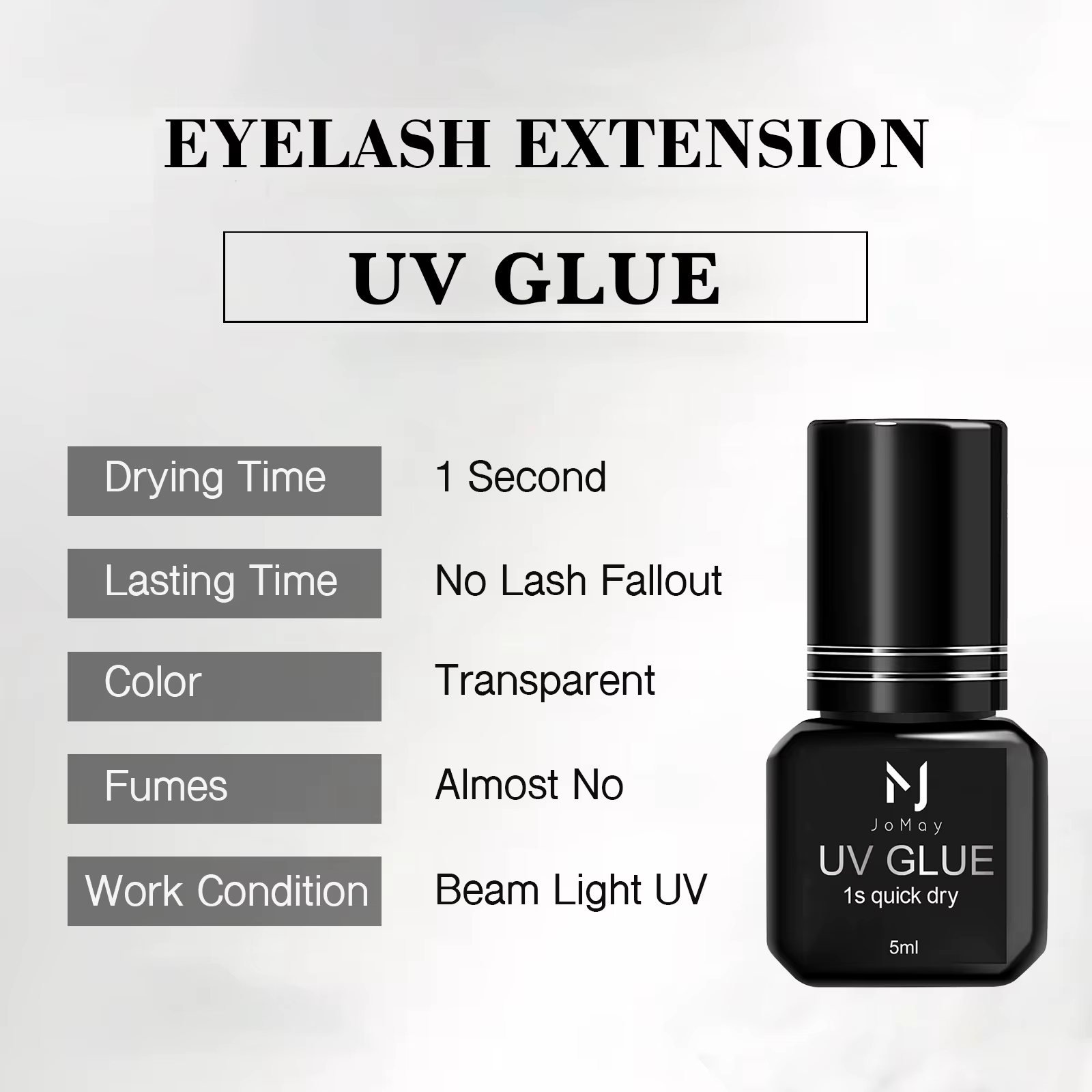 Colle UV pour cils, outils de maquillage