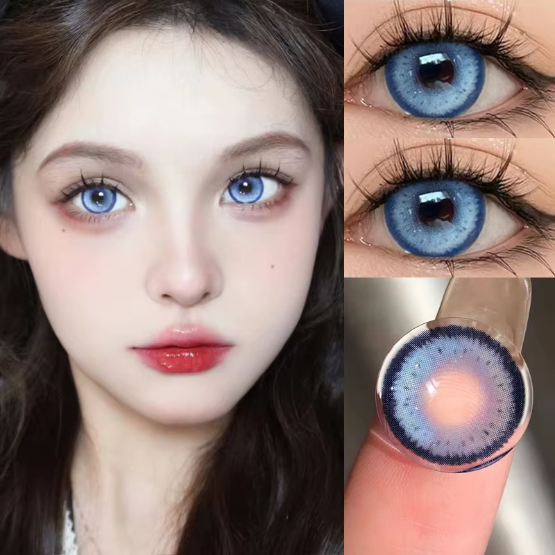YIMEIXI 1 paire de lentilles de Contact de couleur myopie pour les yeux