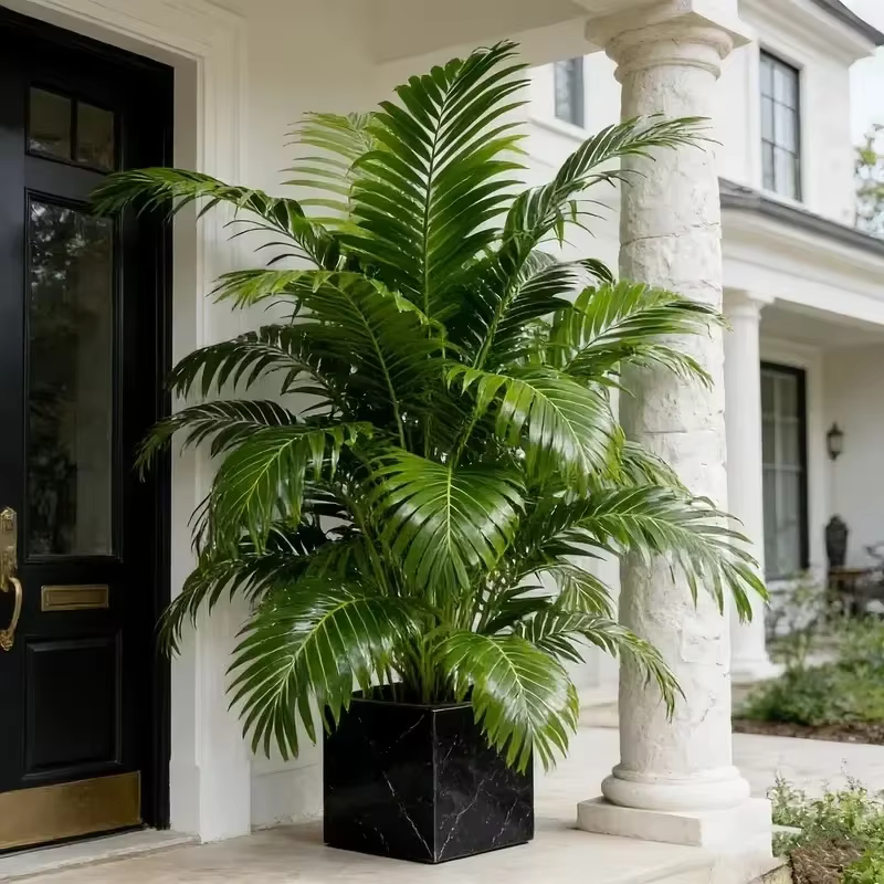 2026-1Pc Plante artificielle Areca Palmier à 12 têtes, faux palmier pour la décoration intérieure de la maison et du bureau