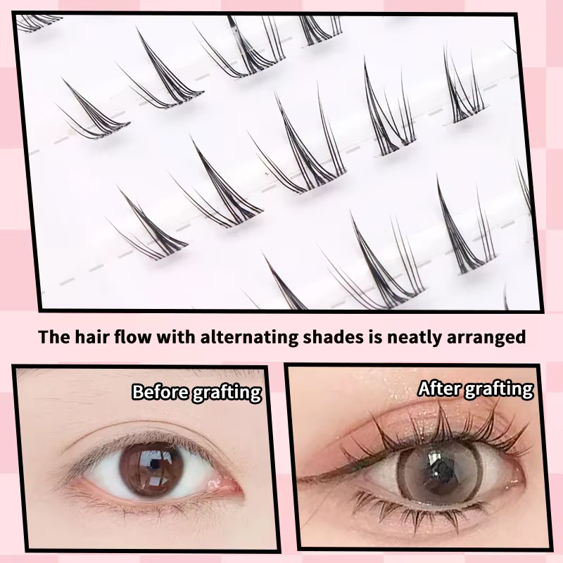 Faux cils volumineux auto-adhésifs sans colle