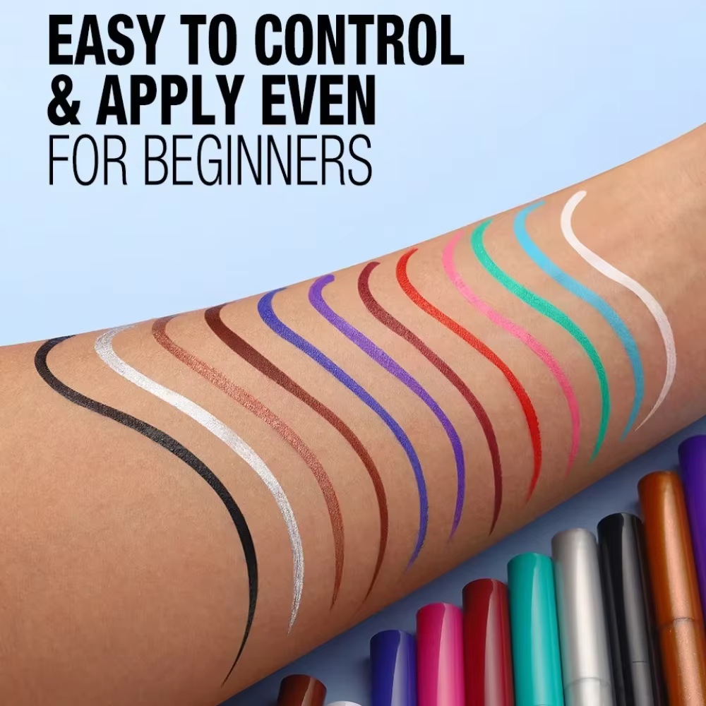Crayon Eyeliner Liquide Blanc Mat 6 Couleurs Violet Foncé Rouge Maquillage Yeux Séchage Rapide Imperméable Longue Durée