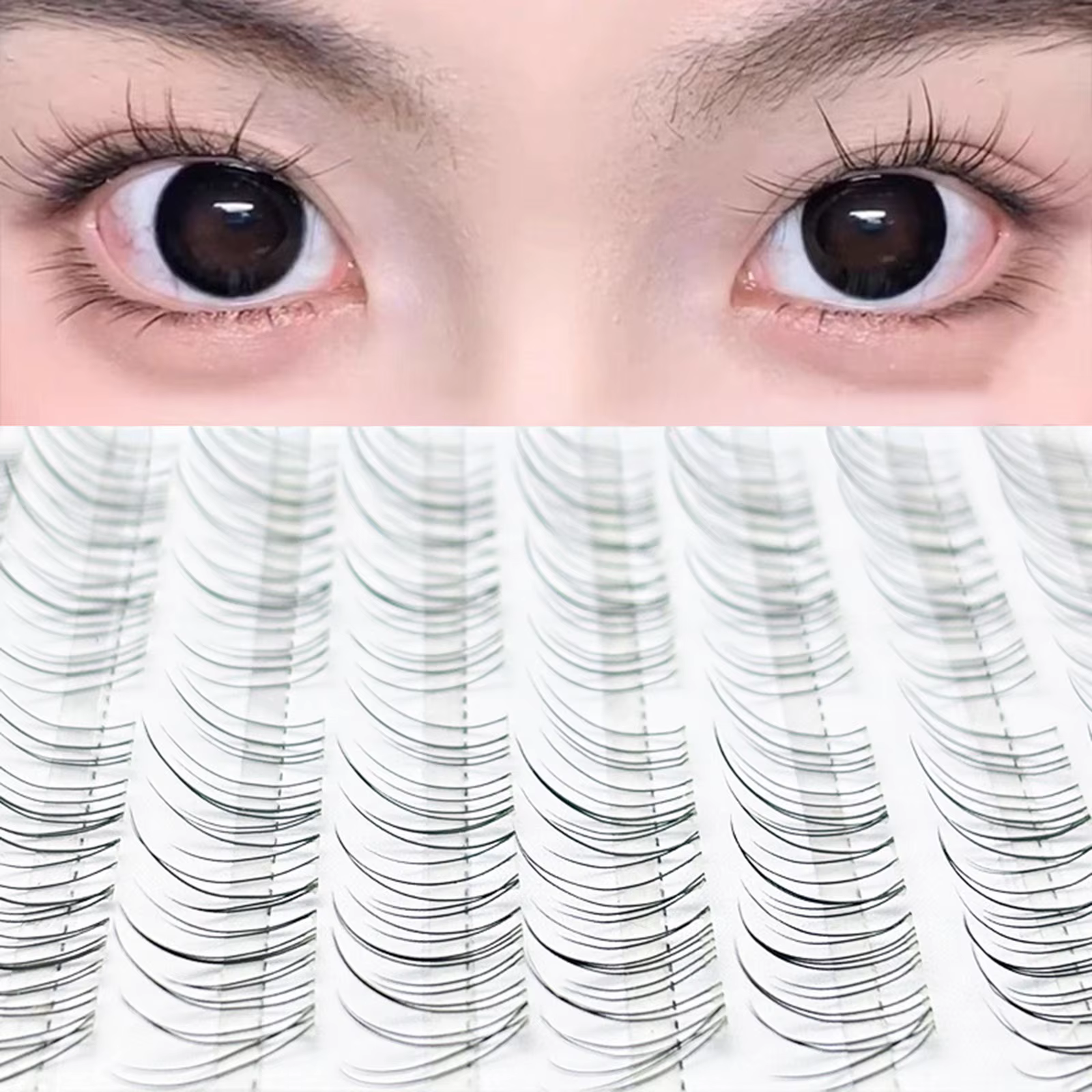 Faux cils naturels sans colle