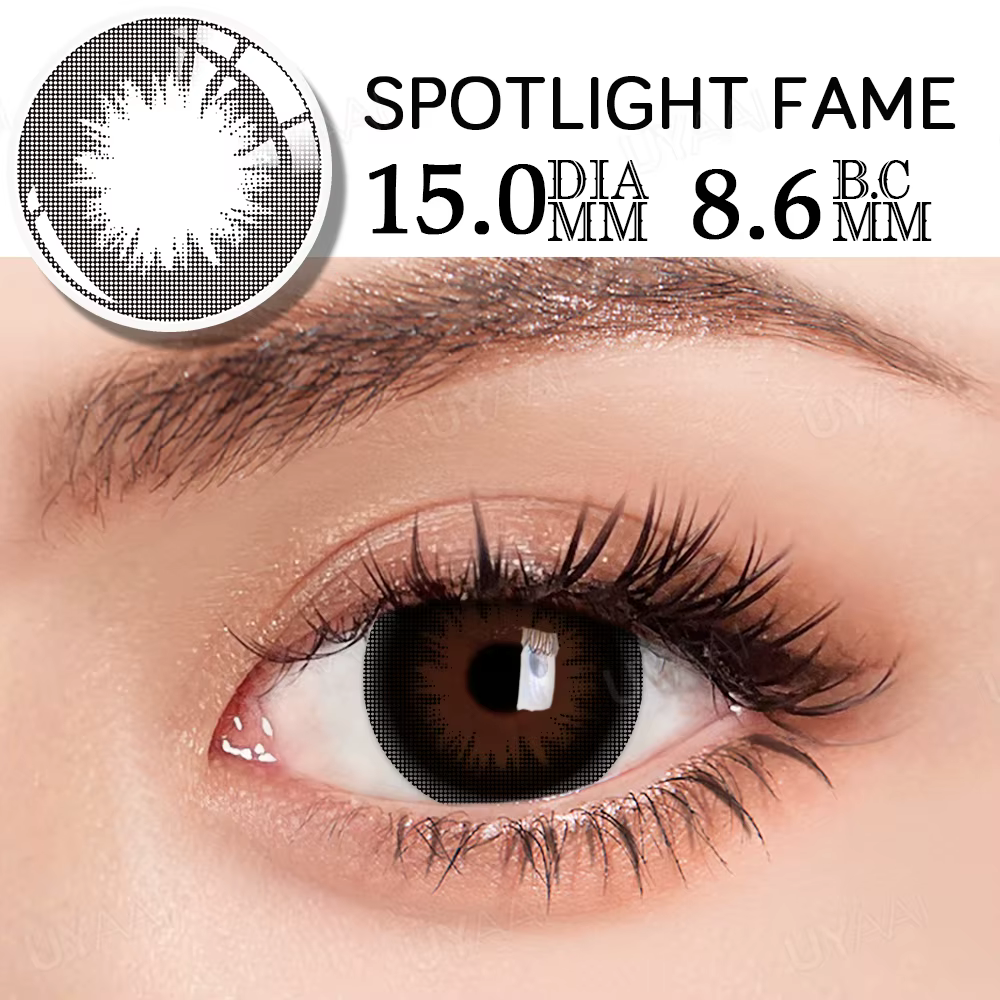 UYAAI 15mm lentilles noires de grand diamètre