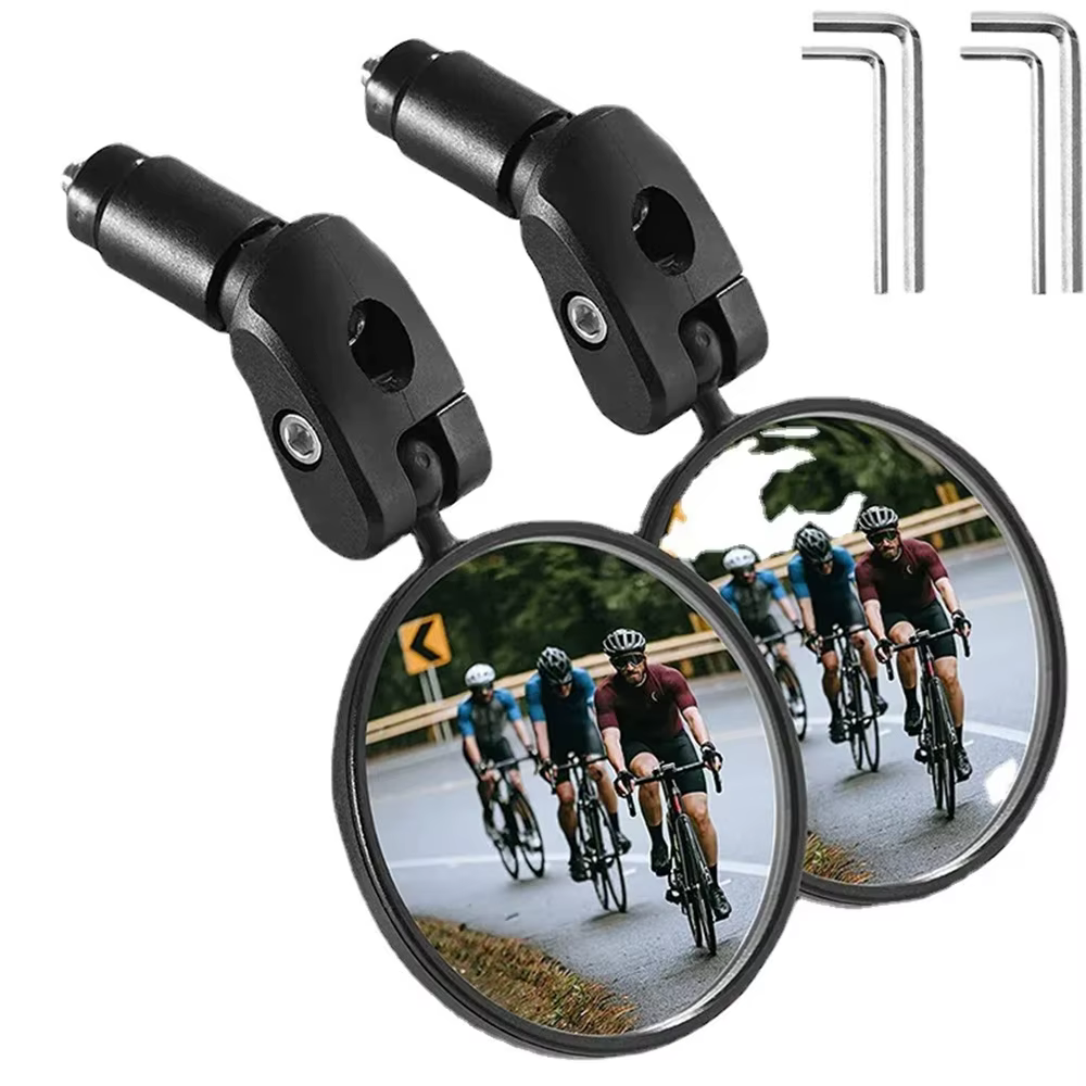 Rétroviseur de vélo universel, rotation réglable, grand Angle, guidon de cyclisme, accessoires pour vtt et vélo de route