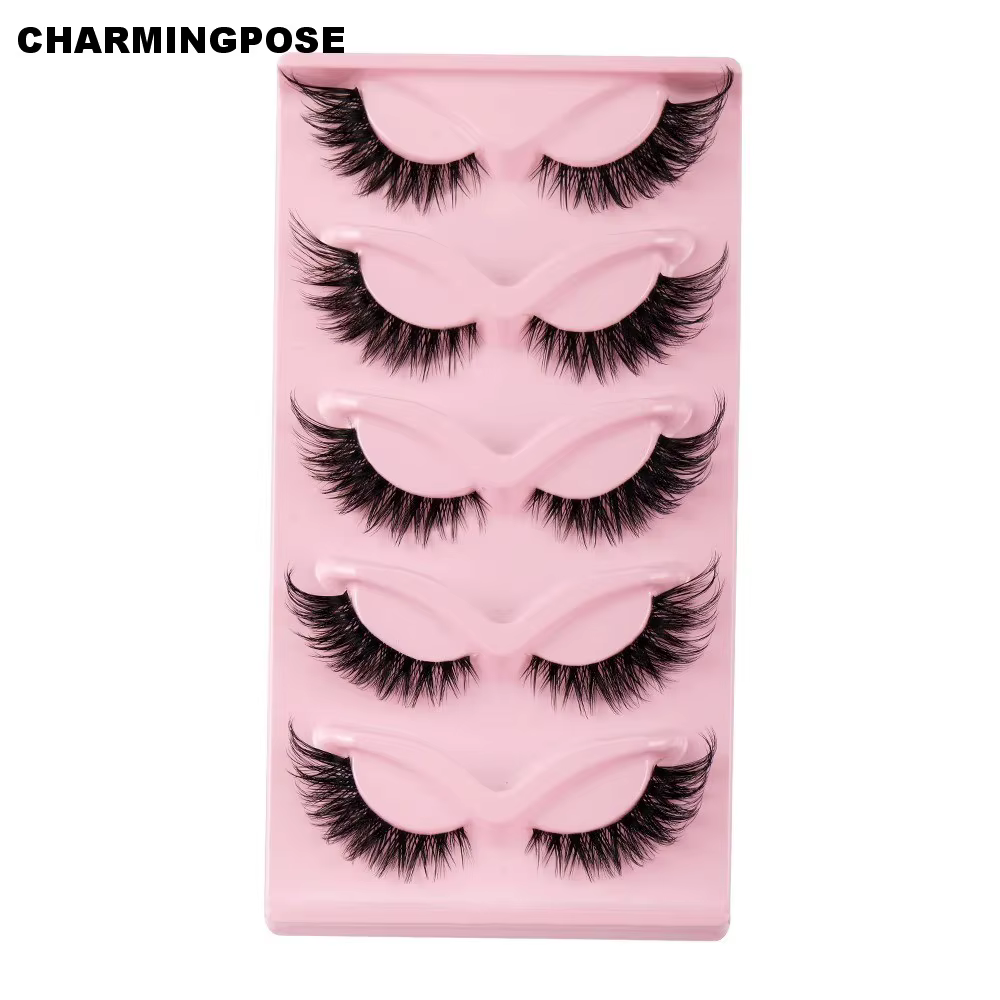 CHARMINGPOSE 5 paires de cils œil de chat | Faux