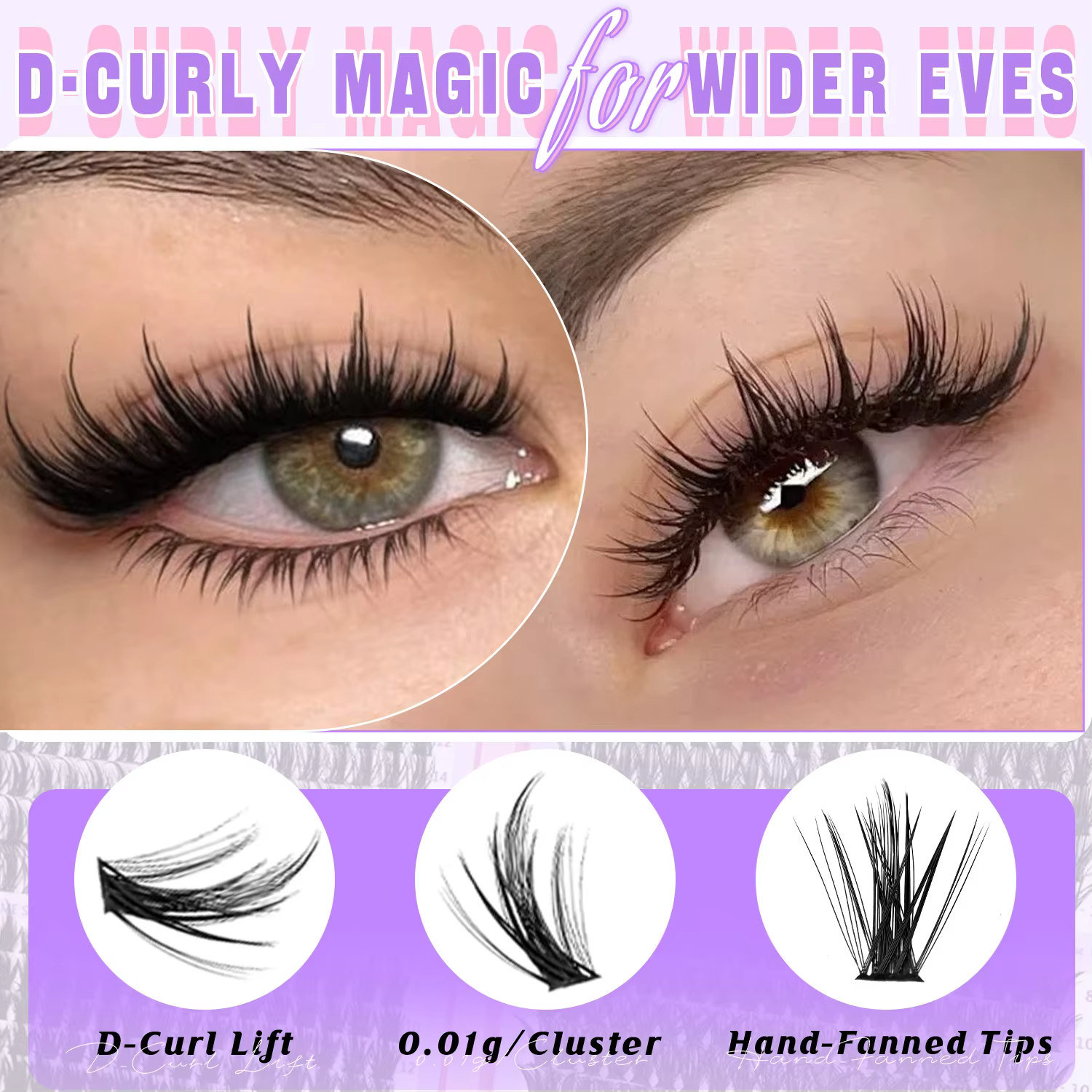 EIMMY Kit de faux cils 814 pièces