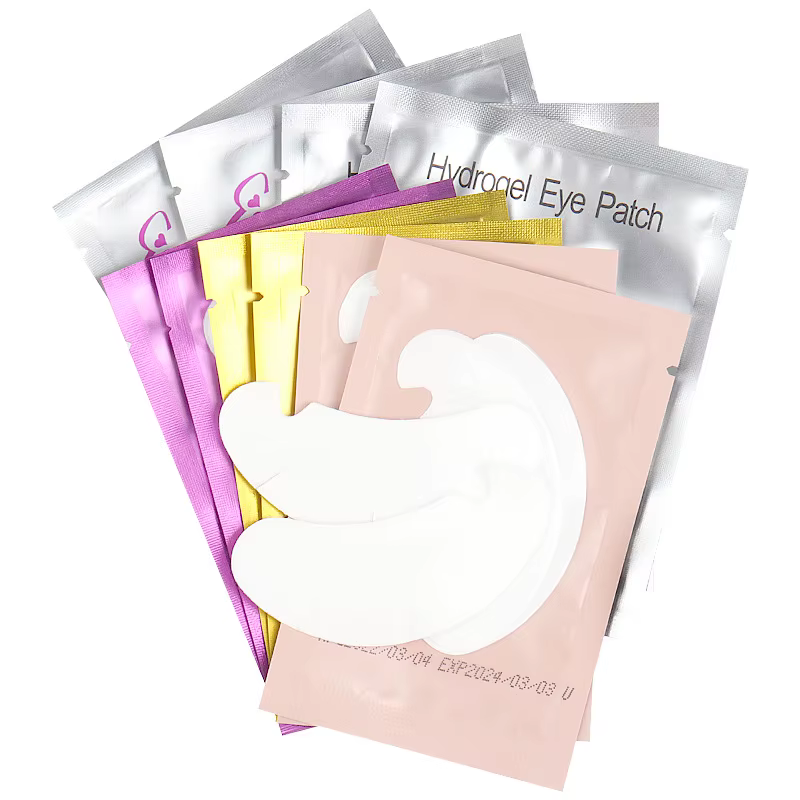 50 paires de patchs hydrogel pour extensions de cils, coussinets en gel en forme de U pour greffe de cils, fournitures pour extensions de cils, outils de maquillage