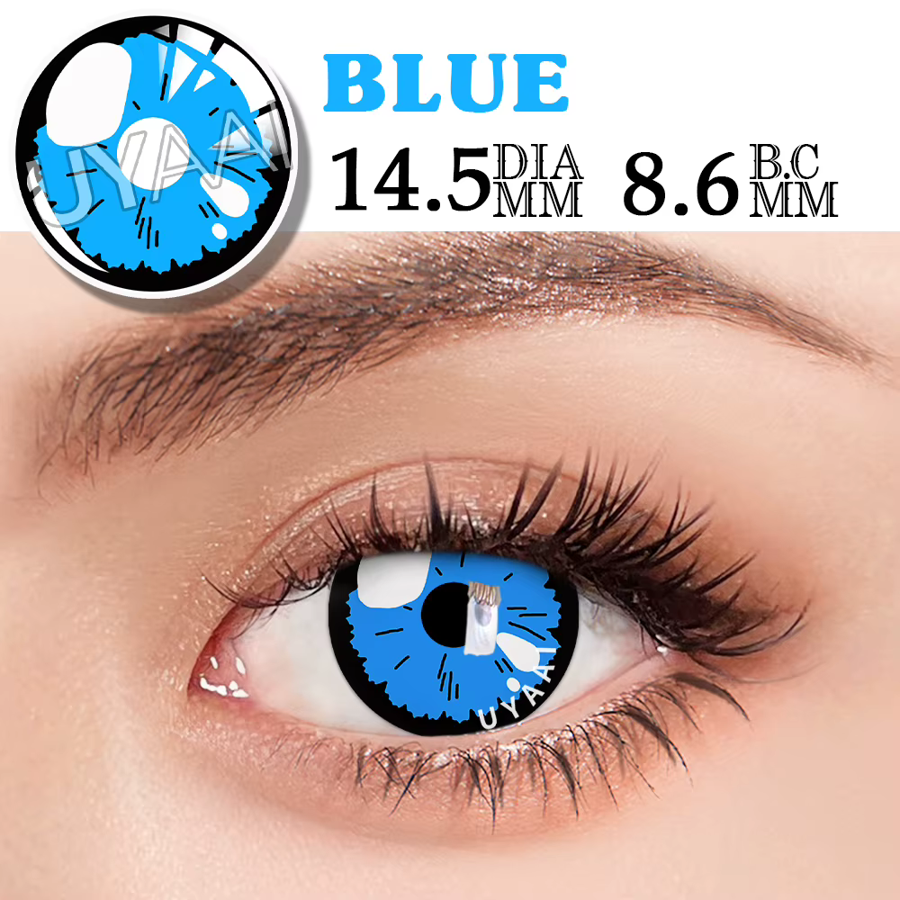UYAAI Cosplay lentilles de contact de couleur cosmétiques élèves colorés maquillage
