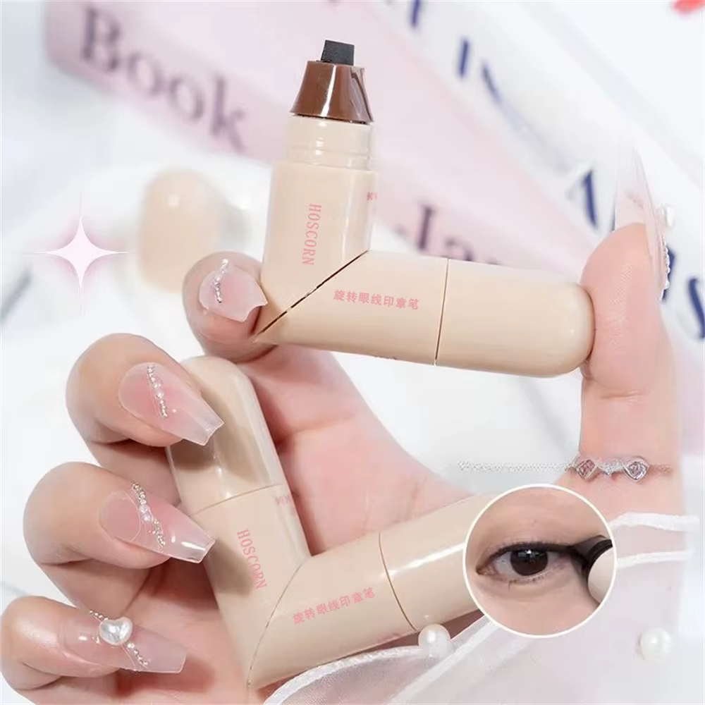 Tampon Eyeliner intégré à Double aile imperméable
