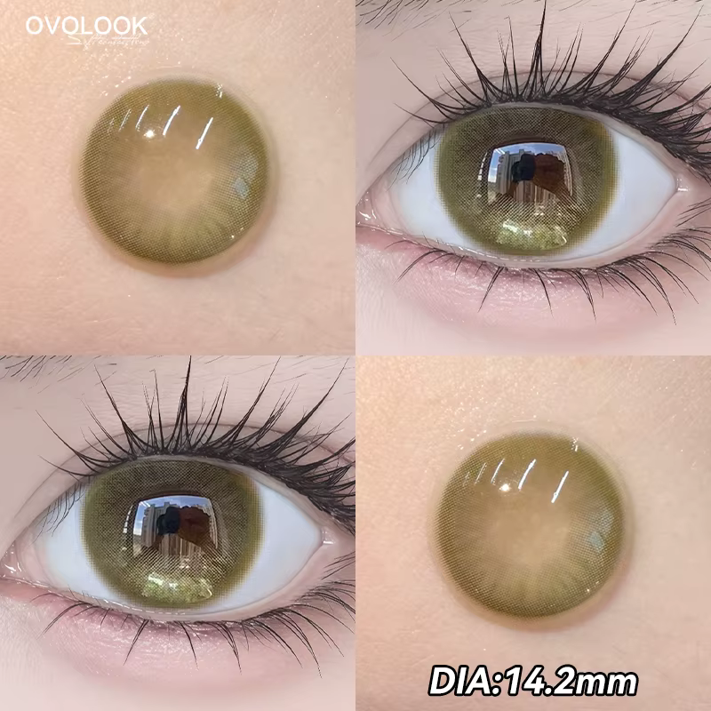 1Pair lentilles de contact à motifs uniques pour les yeux Cosplay