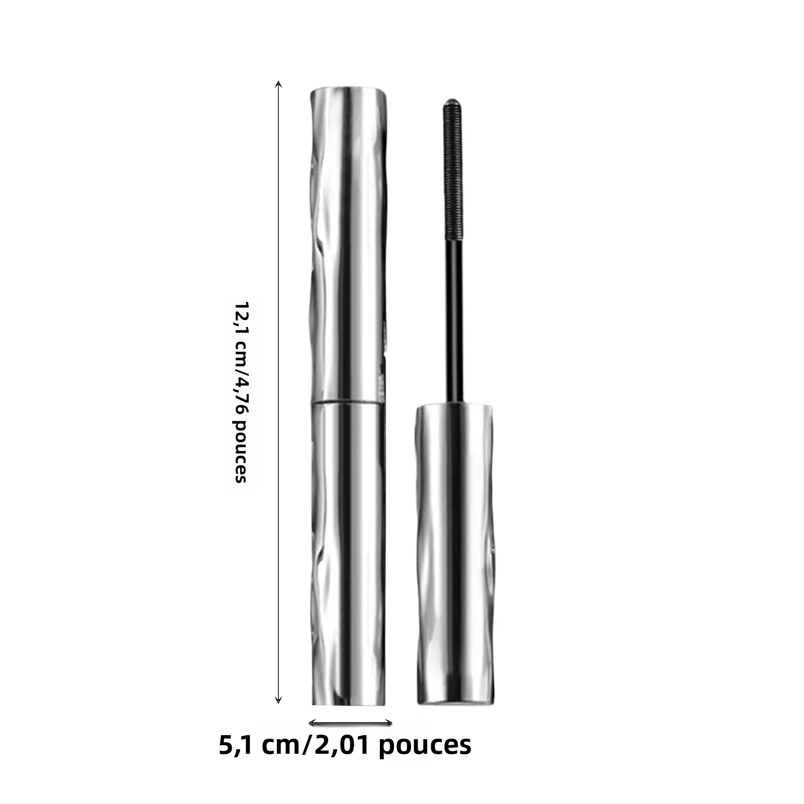 Mascara Tube métallique imperméable en Fiber de soie noire
